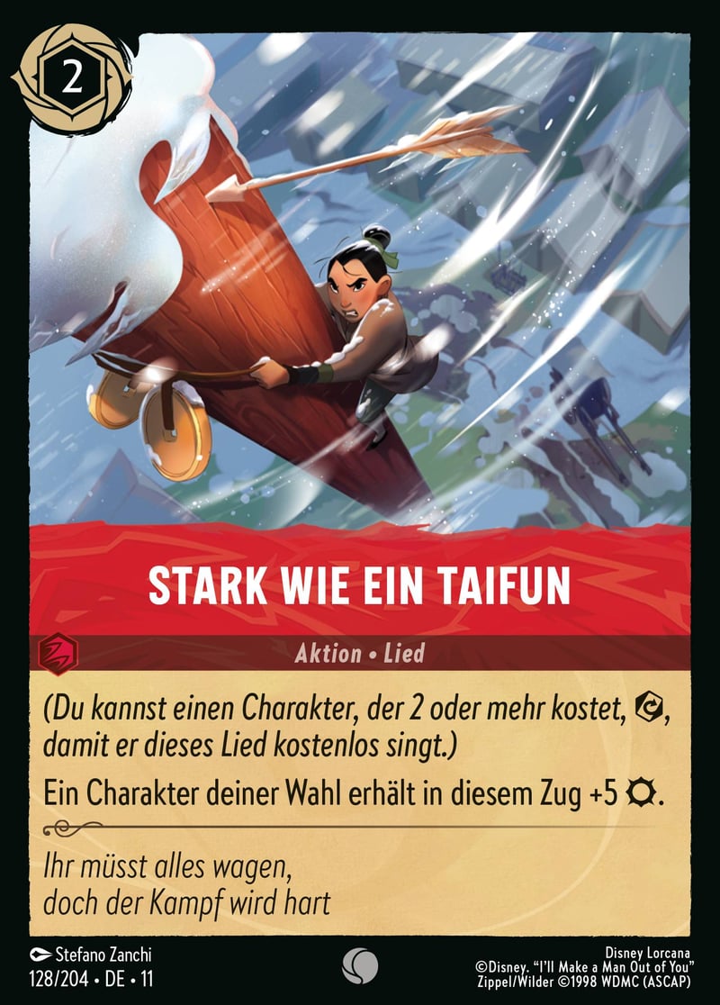 Stark wie ein Taifun
