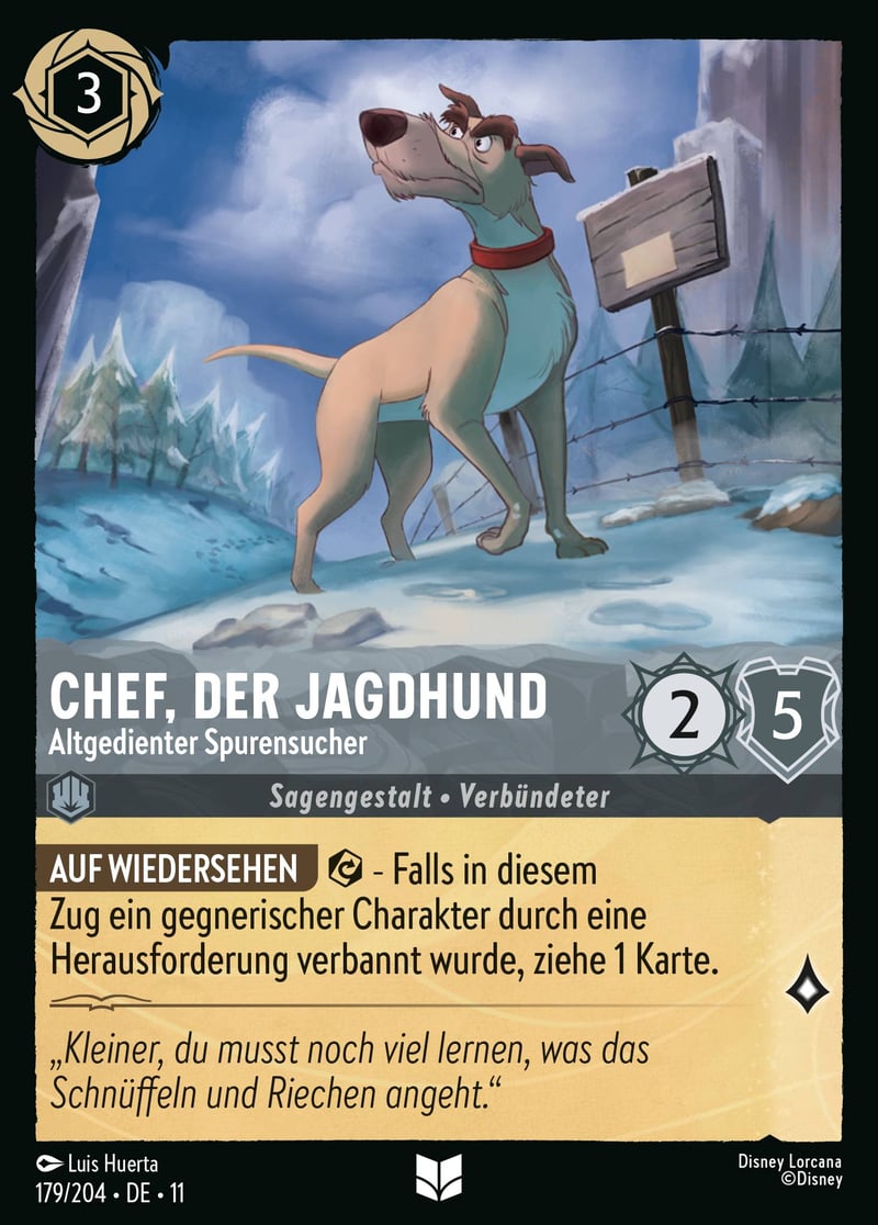 Chef, der Jagdhund