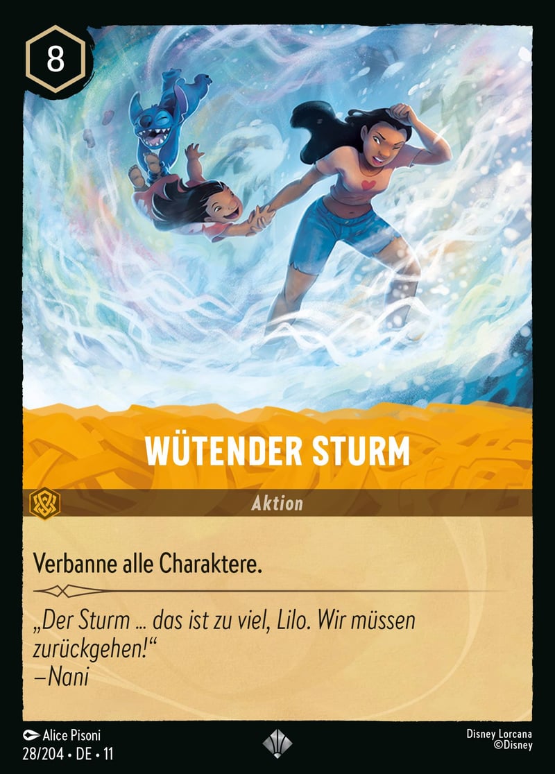 Wütender Sturm