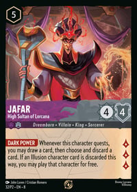 Jafar — High Sultan of Lorcana Disney Lorcana card