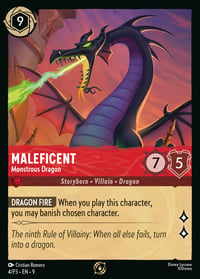 Maleficent — Monstrous Dragon Disney Lorcana card
