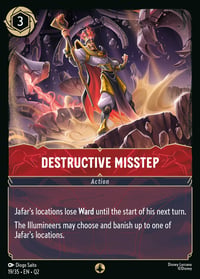 Destructive Misstep Disney Lorcana card
