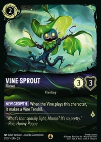 Vine Sprout — Flicker Disney Lorcana card
