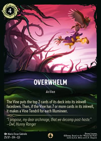 Overwhelm Disney Lorcana card