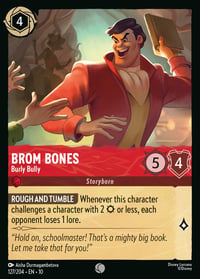 Brom Bones — Burly Bully Disney Lorcana card
