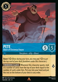 Pete — Ghost of Christmas Future Disney Lorcana card