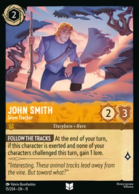 John Smith — Snow Tracker Disney Lorcana card