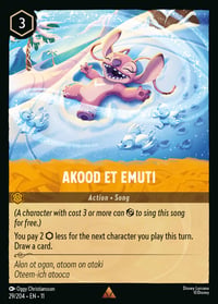 Akood et Emuti Disney Lorcana card