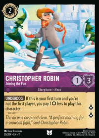 Christopher Robin — Joining the Fun Disney Lorcana card