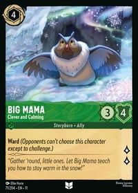 Big Mama — Clever and Calming Disney Lorcana card