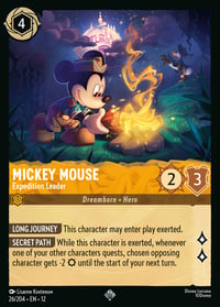 Mickey Mouse — Expedition Leader Disney Lorcana card