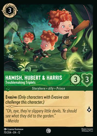 Hamish, Hubert & Harris — Troublemaking Triplets Disney Lorcana card