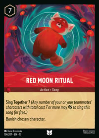 Red Moon Ritual Disney Lorcana card