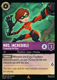 Mrs. Incredible — Created by the Vine Disney Lorcana card