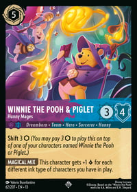 Winnie the Pooh & Piglet — Hunny Mages Disney Lorcana card