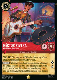 Héctor Rivera — Worldwide Sensation Disney Lorcana card