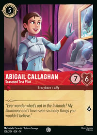 Abigail Callaghan — Seasoned Test Pilot Disney Lorcana card