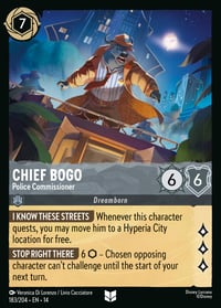 Chief Bogo — Police Commissioner Disney Lorcana card