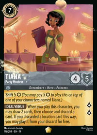 Tiana — Party Hostess Disney Lorcana card