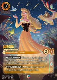 Aurora — Delightful Musician Disney Lorcana card