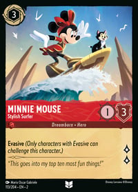 Minnie Mouse — Stylish Surfer Disney Lorcana card