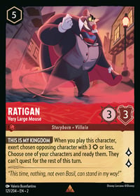 Ratigan — Very Large Mouse Disney Lorcana card
