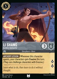 Li Shang — Archery Instructor Disney Lorcana card