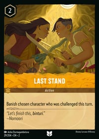 Last Stand Disney Lorcana card