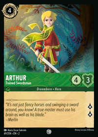 Arthur — Trained Swordsman Disney Lorcana card