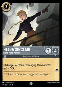Helga Sinclair — Right-Hand Woman Disney Lorcana card