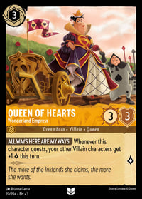 Queen of Hearts — Wonderland Empress Disney Lorcana card