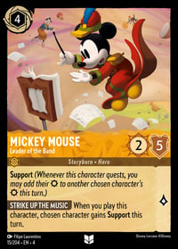 Mickey Mouse — Leader of the Band Disney Lorcana card