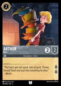 Arthur — Wart Disney Lorcana card