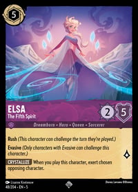 Elsa — The Fifth Spirit Disney Lorcana card