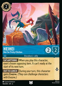 Heihei — Not-So-Tricky Chicken Disney Lorcana card
