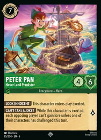 Peter Pan — Never Land Prankster Disney Lorcana card