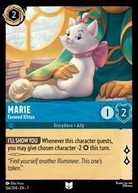 Marie — Favored Kitten Disney Lorcana card