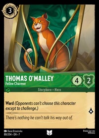 Thomas O'Malley — Feline Charmer Disney Lorcana card