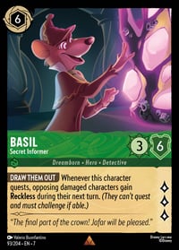 Basil — Secret Informer Disney Lorcana card