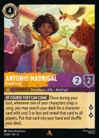 Antonio Madrigal — Friend to All Disney Lorcana card