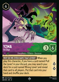 Yzma — On Edge Disney Lorcana card