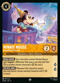 Minnie Mouse — Sweetheart Princess Disney Lorcana card