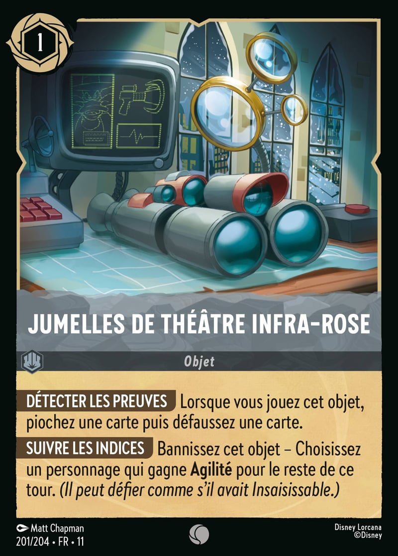 Jumelles de théâtre infra-rose