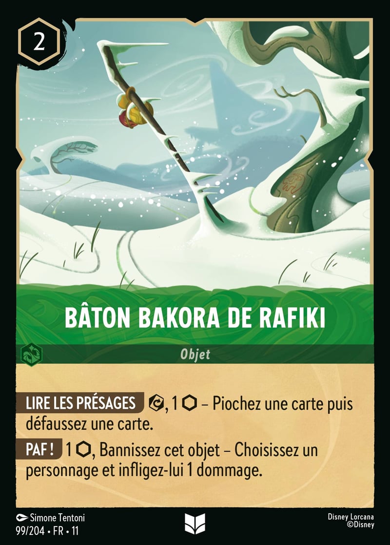 Bâton bakora de Rafiki
