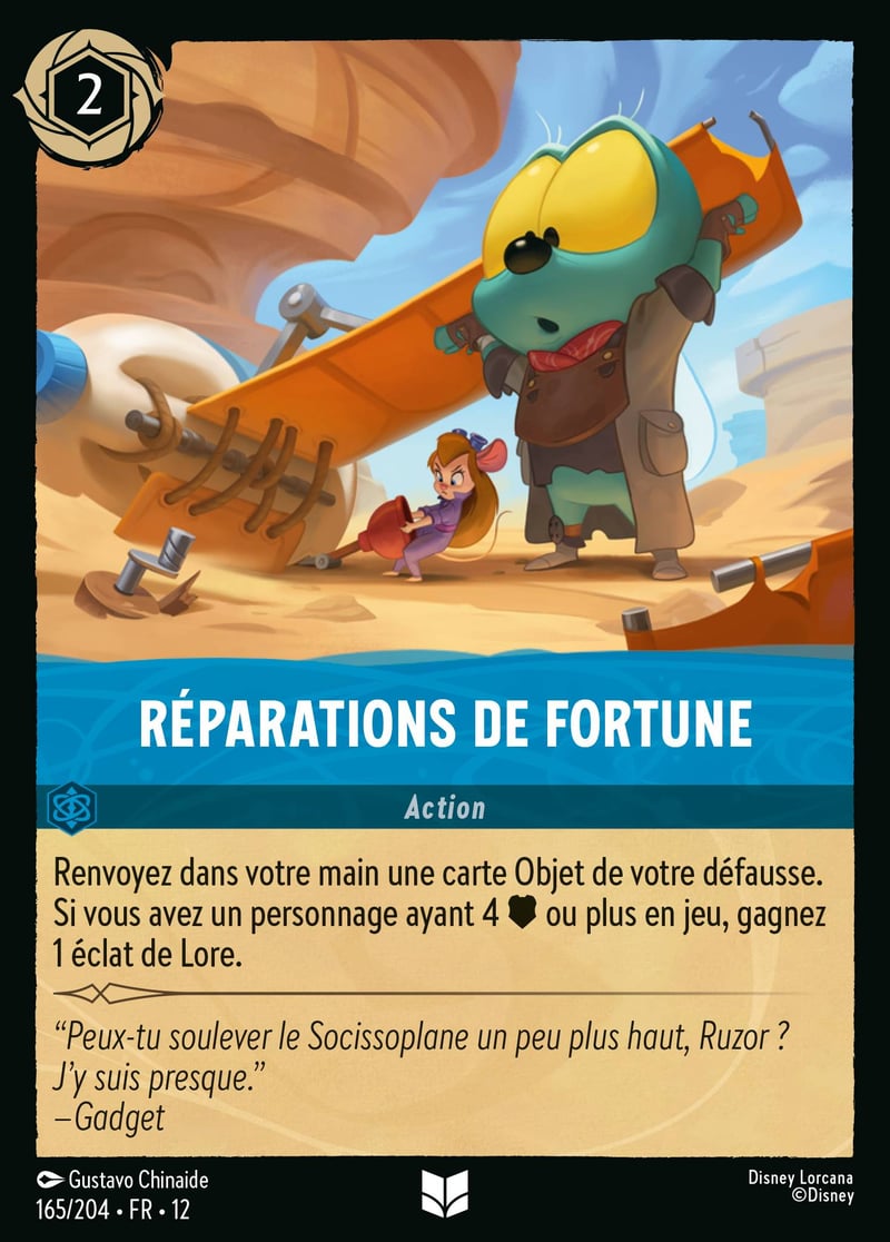 Réparations de fortune