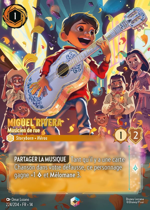 Miguel Rivera – Musicien de rue, carte Enchantée