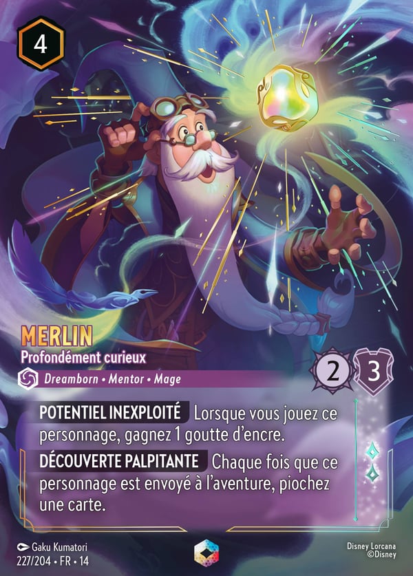 Merlin – Profondément curieux, carte Enchantée
