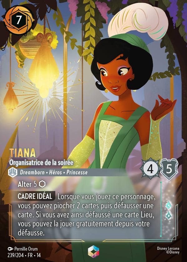 Tiana – Organisatrice de la soirée, carte Enchantée