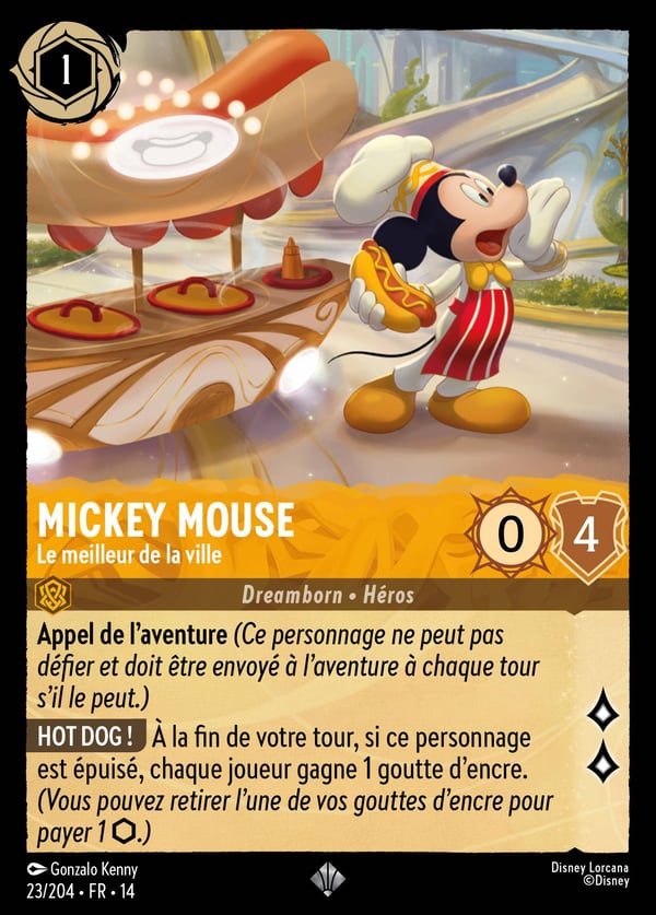 Carte française Hyperia City Mickey Mouse — Le meilleur de la ville, 23/204 FR 14