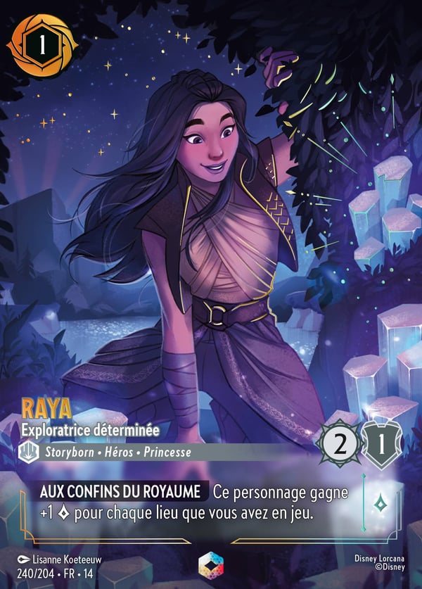 Raya – Exploratrice déterminée, carte Enchantée